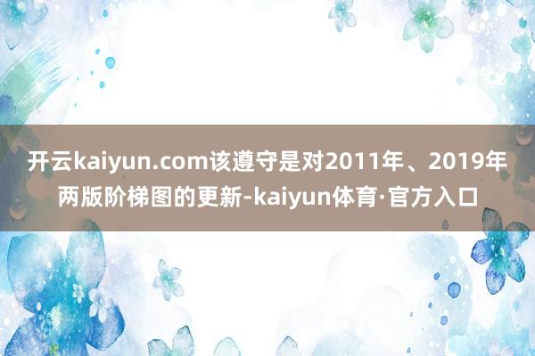 开云kaiyun.com该遵守是对2011年、2019年两版阶梯图的更新-kaiyun体育·官方入口